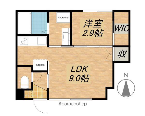 フォルモント米原(1LDK/1階)の間取り写真