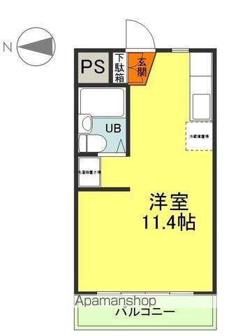 ライオンズプラザ(ワンルーム/2階)の間取り写真