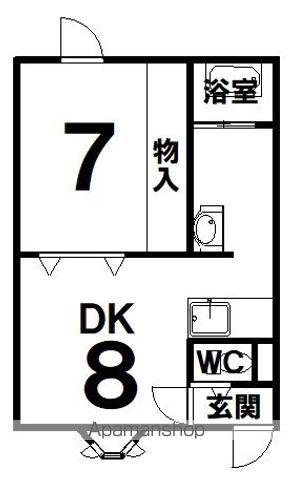 RITELAⅢ(1LDK/2階)の間取り写真