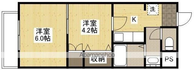 ハートレイク マンション(2K/2階)の間取り写真