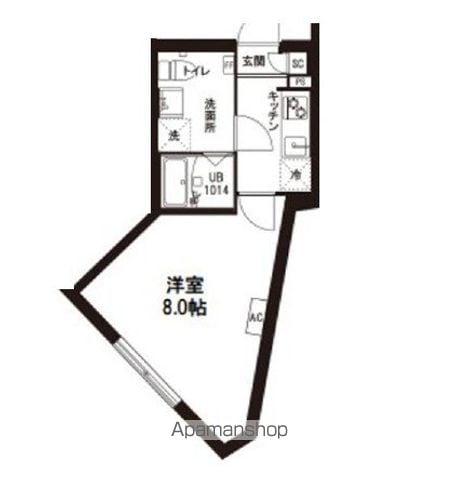 レピュア青砥レジデンス(1K/2階)の間取り写真