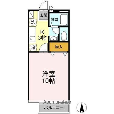 アネックス99(1K/2階)の間取り写真