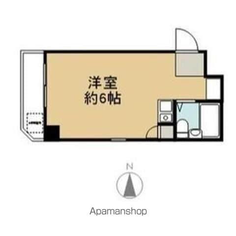 サンシティー八剣(1K/4階)の間取り写真