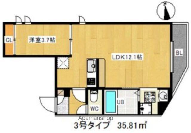 G-SMART NGN姪浜(1LDK/2階)の間取り写真