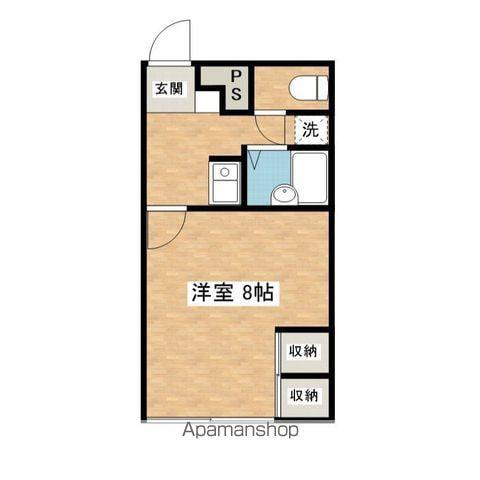 プロス東通(1K/1階)の間取り写真