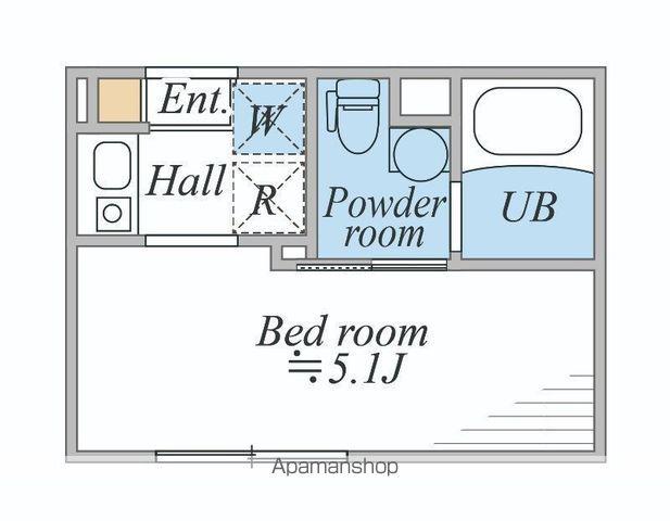 LEGALAND阿佐ヶ谷(1K/3階)の間取り写真