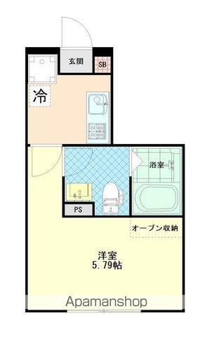 ブルーム立川(1K/1階)の間取り写真