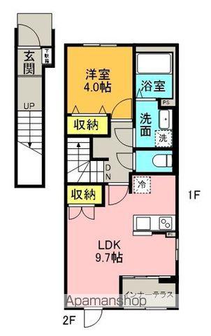 ソラーレ菅谷(1LDK/2階)の間取り写真