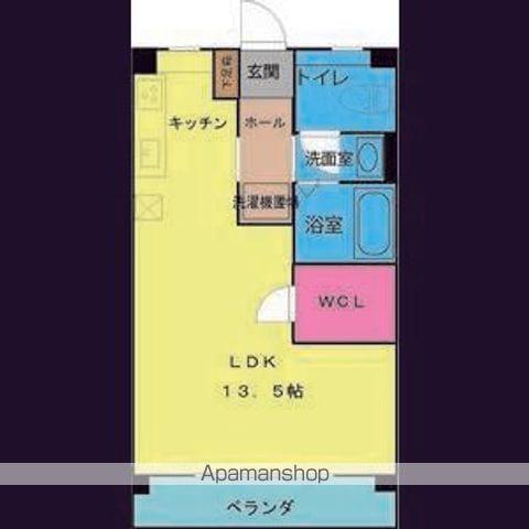 OS・SKYマンション鹿子(ワンルーム/2階)の間取り写真