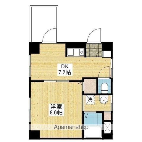 エステートイン千舟(1DK/2階)の間取り写真