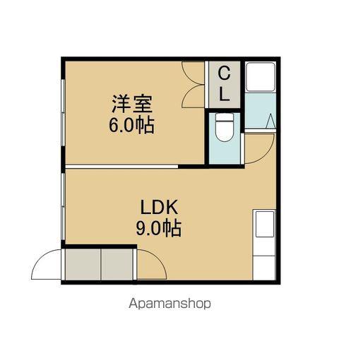 エスポワール(1LDK/2階)の間取り写真