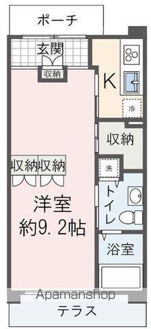 7THALLEY(1K/1階)の間取り写真