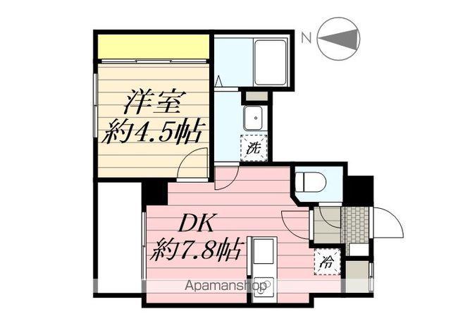 CONNECT PARK HILLS千葉中央(1DK/3階)の間取り写真