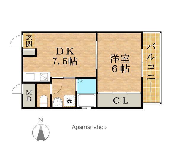 レクシア新大阪(1LDK/6階)の間取り写真