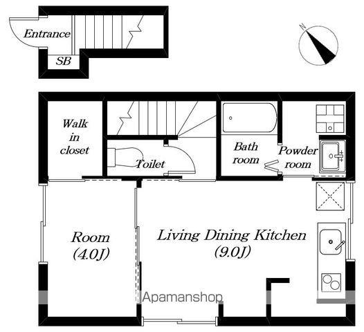 ブエナカーサ三雲(1LDK/2階)の間取り写真
