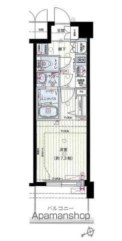 プレサンス ジェネ 浅草イースト(1K/8階)の間取り写真