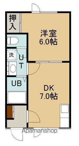 グレース昭和(1DK/2階)の間取り写真