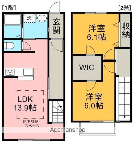 ドギーパレス楠(2LDK)の間取り写真