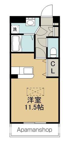 ルネス東浜(1K/3階)の間取り写真
