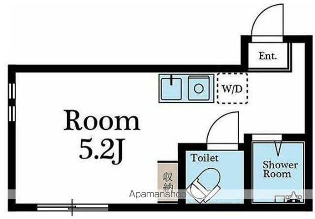 アーバンプレイス中野中央A(ワンルーム/2階)の間取り写真