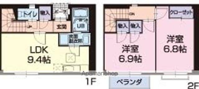 クレストステージⅡ(2LDK)の間取り写真