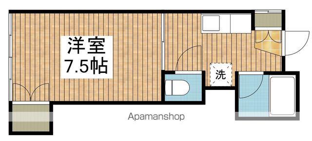 カーサ和光(1K/1階)の間取り写真