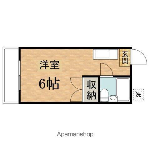 コーポヴェルデ(ワンルーム/2階)の間取り写真