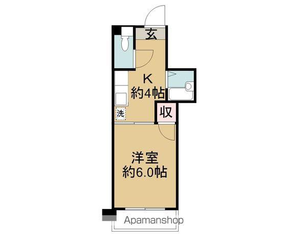 KBコート日吉(1K/1階)の間取り写真