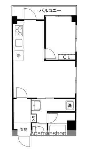 ワコーレ錦糸町(1LDK/7階)の間取り写真