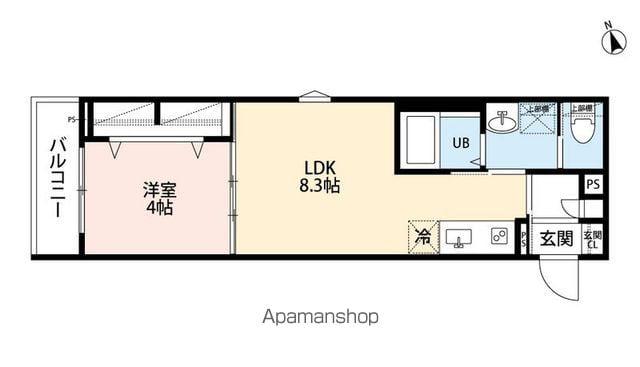 ROBOT HOME 北柏Ⅱ(1LDK/1階)の間取り写真