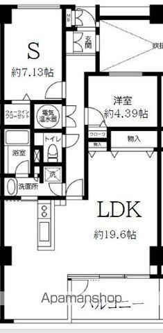 TLRレジデンス磯子駅前(1SLDK/6階)の間取り写真