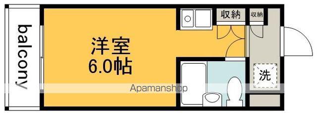 タバコヤビル(ワンルーム/4階)の間取り写真