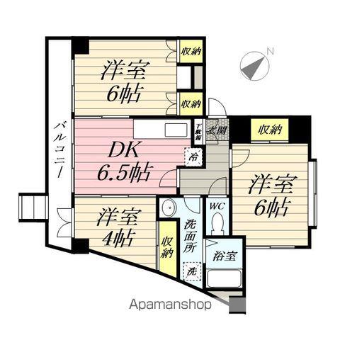 シャンス東寺尾中台11(3DK/1階)の間取り写真