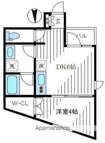 MT高円寺(1DK/2階)の間取り写真