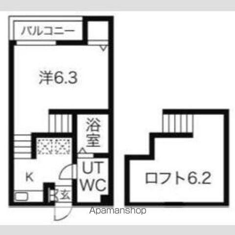 マイライフ北仙台(1K/2階)の間取り写真