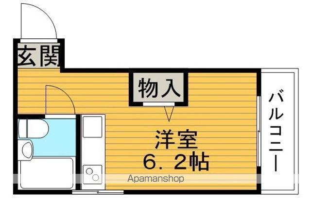 ハイツサンシャイン(ワンルーム/1階)の間取り写真