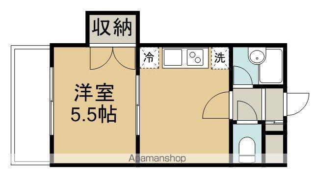 第7創生ビル(1DK/7階)の間取り写真