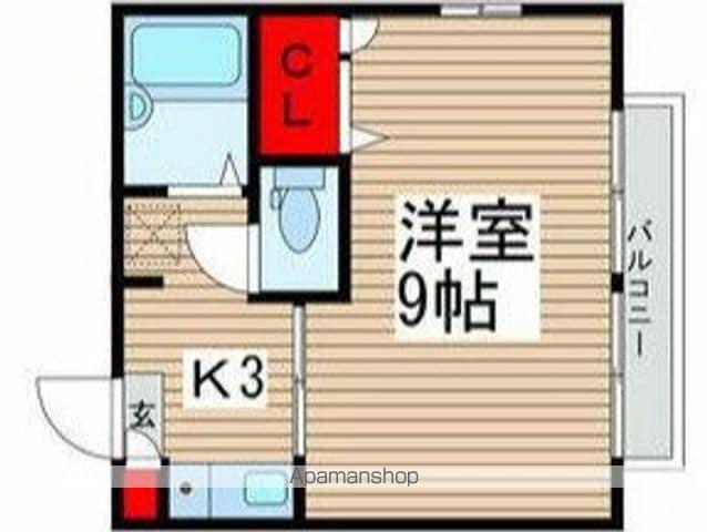 坂本コーポA棟(1K/1階)の間取り写真