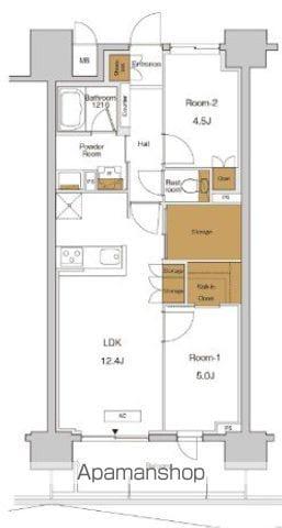 RJRプレシア東十条ガーデン(2LDK/13階)の間取り写真