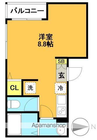 フローレンス羽根木(ワンルーム/2階)の間取り写真