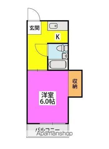 PHOENIX香椎参道(1DK/1階)の間取り写真