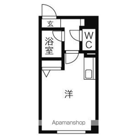 ステーションハイツ(ワンルーム/6階)の間取り写真