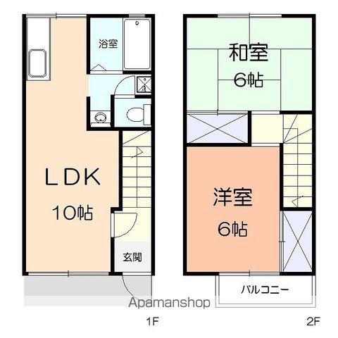 サンアイハイツＢ(2LDK)の間取り写真