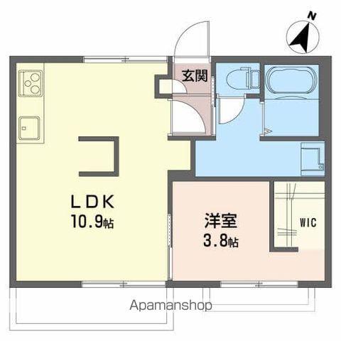 スプランドゥール清水町(1LDK/2階)の間取り写真