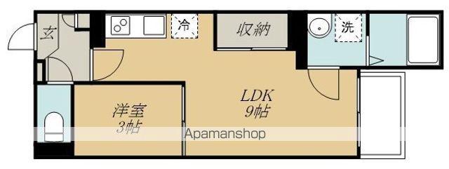 REGALEST R 卸町(1LDK/1階)の間取り写真