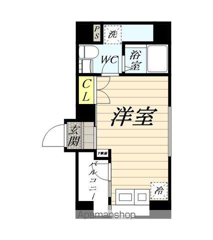 マイナビSTAY京急鶴見(ワンルーム/9階)の間取り写真