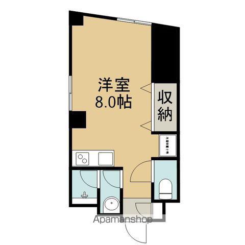 KEIKA BLD(ワンルーム/3階)の間取り写真