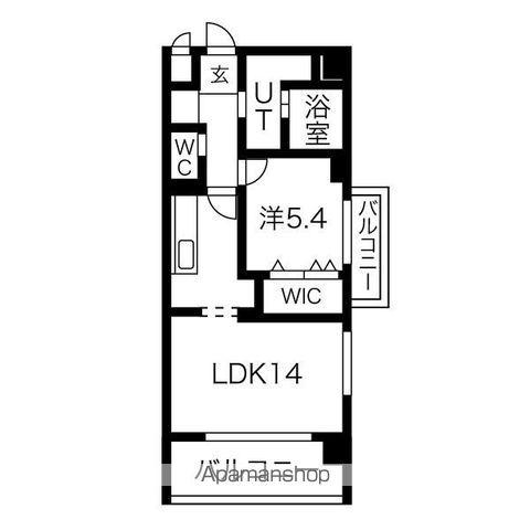 C・PEACE1948(1LDK/3階)の間取り写真