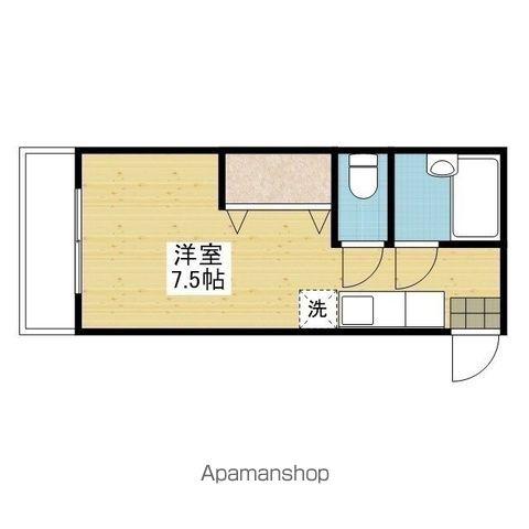 アルト清水町(ワンルーム/3階)の間取り写真