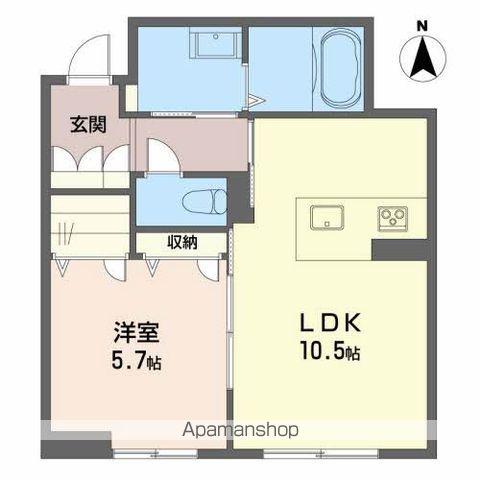 BLOOM STAGE 天山(1LDK/1階)の間取り写真